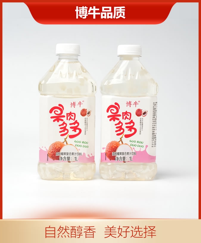 博牛1升果肉多多荔枝椰果
